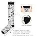 voucong Fashion Music Score White fit support socks for pregnancy for women mujer 1 pair