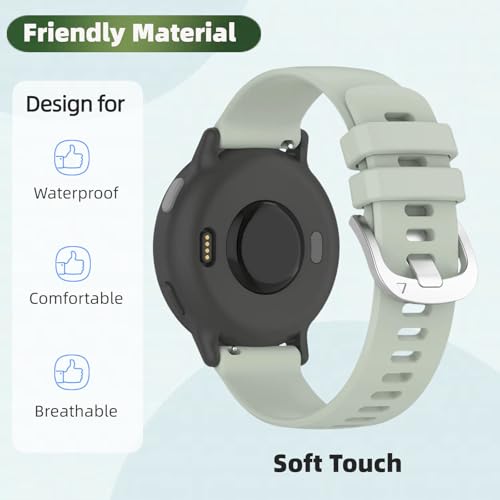 3 Pack Correas de silicona para Garmin vivoactive 5 y más miniatura 4