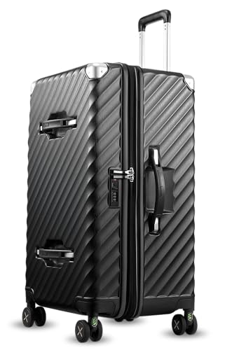 LUGGEX Trunk Large Suitcase 28" Charcoal Metallic 92.2L