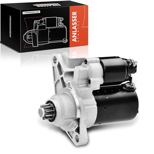 Frankberg Anlasser Starter Anlasser Auto Nur für 10 Zähnezahl Kompatibel mit Golf VI 5K1 Polo 6C1 6R1 Fabia II 542 Polo 9A 9N Replace# 02T911023S