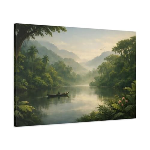 Toile nature et paysage de brume pour créer un salon zen et apaisant