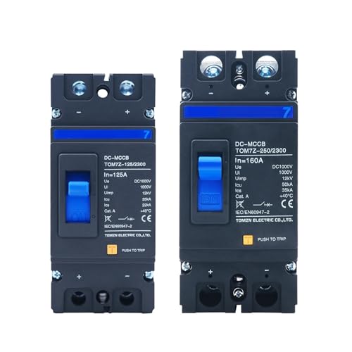 Protecteur photovoltaïque solaire 1000V DC MCCB TOM7Z pour l'autonomie