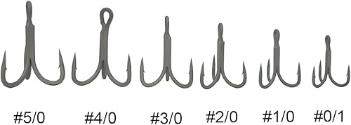 Miniatura 4 de DFYUJU - 10 ganchos agudos de acero inoxidable 420 3CR13 de pesca clásica de alta fuerza de tracción tamaño #0/1, equipo de pesca fuerte y amplio