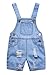 Happy Cherry - Salopette Bambinos Jeans Denim Ragazze Ragazzt Pantaloni Corti Jumpsuit Pantaloni de Neonate - 9-12 Mesi