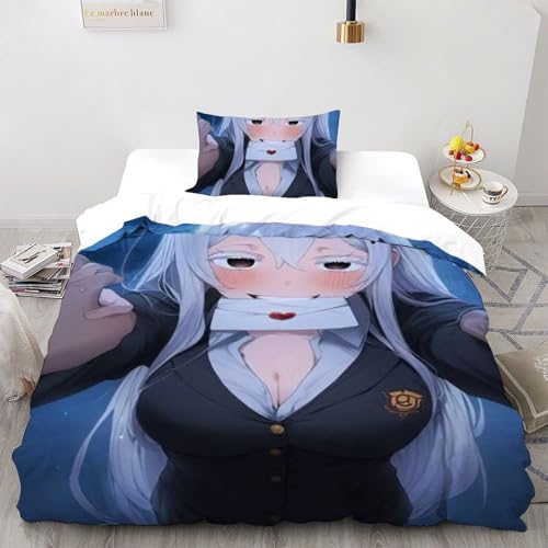 Housse de couette manga japonais 135x200 pour lit enfant