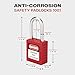 Boviisky Lockout Tagout Locks Set - 10 Red Lockout Tagout Safety Padlock Keyed Different, 2 Keys Per Lock, OSHA Compliant Loto Locks for Lock Out Tag Out Stations and Devices