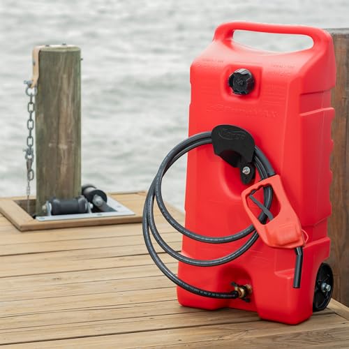 Scepter 2-Pack Gasoline Container with 6" Wheels, 2 GPM Siphon Mode, Duramax, 14 Gallon