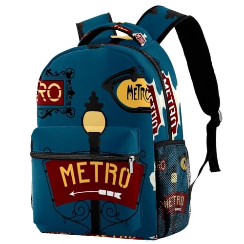 Sac à dos de voyage ordinateur portable grand sac mignon multicolore homme femme 40cm
