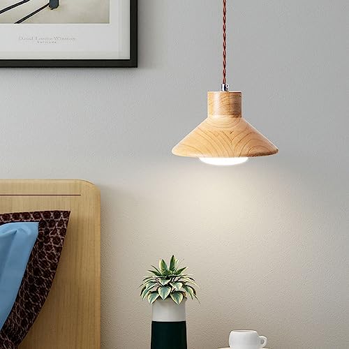 Suspension decorative cuisine en bois pour ilot de table - 5