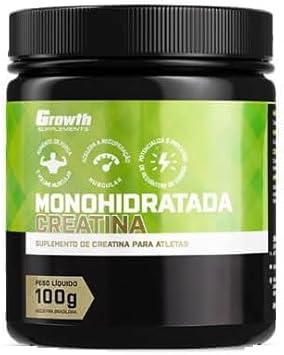 Creatina Monohidratada 100g Em Pó - Growth Supplements