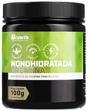 Creatina Monohidratada 100g Em Pó - Growth Supplements