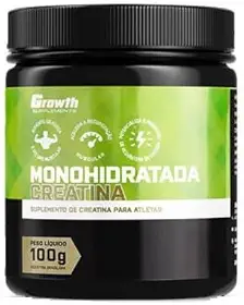 Creatina Monohidratada 100g Em Pó - Growth Supplements