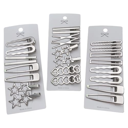 WhaleO 24 Piezas Pinza Pelo Horquillas Pelo Mujer 6CM Clips de Pelo de Metal Pinzas Pelo Niña Pinzas Pelo Mujer Pinza Pelo para Niñas, Chicas