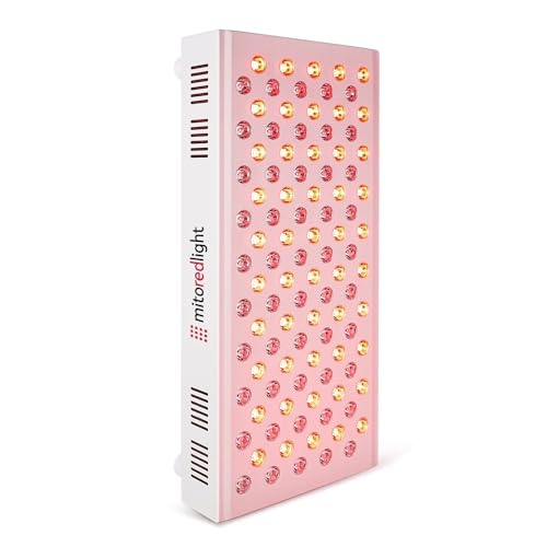 Mito Red Light – MitoMID 2.0 Red Light Panel – Red Light Therapy for Face and Neck – Red Light & Near Infrared Red Light Therapy – At-Home Red Light Therapy for Body