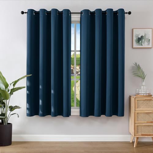 Joydeco Rideau Occultant 2 Pièces, Rideau Thermique Isolant Anti Chaleur Tenture Opaque à...