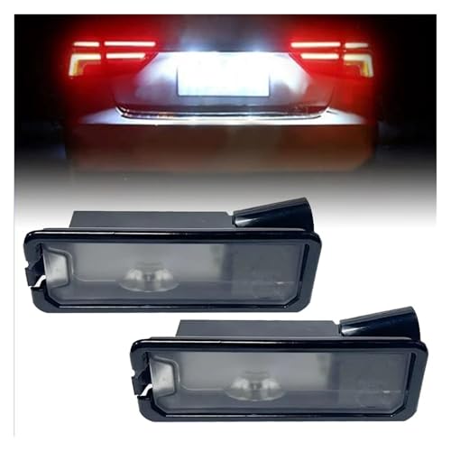 Luz LED de matrícula sin error de bombilla fundida para Golf 7 y Passat 5