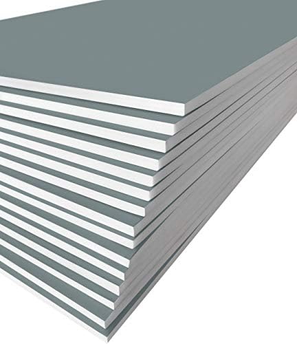 Excelsis Design, Pack of 15, Foam Boards, 20x30 Inches, Gray Color (More Colors Available) 3/16 Inch Thick Mat, (Acid-Free Foam Core Backing Boards, Double-Sided Sheets)