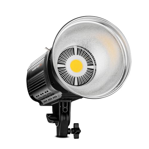 Walimex pro Niova Plus Daylight, dimmbare LED Videoleuchte 100 W, Videolicht mit Bowens-Reflektor & Soft Diffusor, Studiolicht mit COB-LED-Technologie