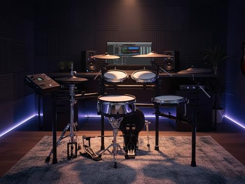 Roland TD516 V-Drums Electronic Drum Kit Bundle with Audio Cable, Drumsticks, Drumstick Bag, and Austin Bazaar Polishing Cloth - Thumbnail 7