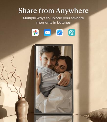 Image of Cozyla Frame: 32 inch WiFi Digital Picture Frame with Large Display - No Subscription & Unlimited Storage, Support Long Video, Electronic Photo Frame for Gift, Share via Google Photos, App, Email, Web