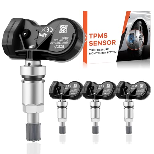 GEAREVER Reifendrucksensor Multiprotokoll TPMS Sensor RDKS Passend für Mercedes-Benz A B CLA CLK CLS GLA GLS AMG R SLR S V CLASS für fast alle Modelle A0009050030 A0025409017 A0009058413, 4 Stück