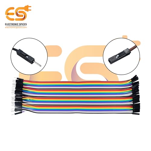 Image of Electronic Spices Jumper Wire cable 40 pin male to Female 26AWG (21cm)