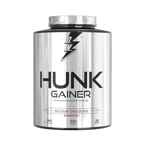 Image of Divine Nutrition Hunk Gainer (3 Kg, Belgium Chocolate)