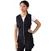 JMT Beauty Black Zipper Sleeveless Salon Smock (S (6))