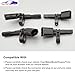Front Rear ABS Wheel Speed Sensor Left & Right for Volkswagen VW Passat Jetta Tiguan Beetle GTI EOS Golf CC, Audi A3 TT 2006-2018, Replaces ALS467 ALS430 ALS469, Pack of 4