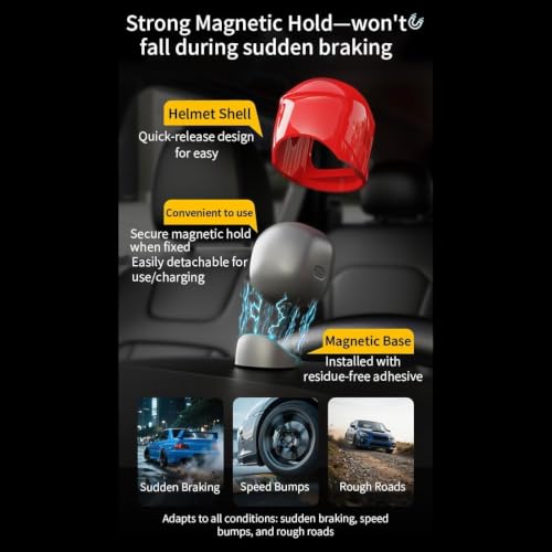 Image of AI Smart Dashboard Robot with Animated Emoji (Pink) | Gyroscope Motion Sensor, Rechargeable, Interactive Companion, Car Interior Decor