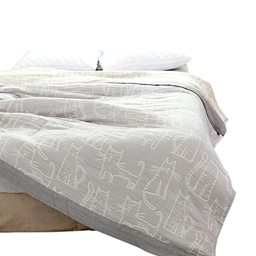 Decke Sofa Doppelseitig Kuscheldecke Weiß & Blau,Wohn- Und Kuscheldecke Doppelseitig Gewebte Tagesdecke Grau & Beige ,sofadecke Couch Decke Überwurfdecke, 150 X 200cm Cover
