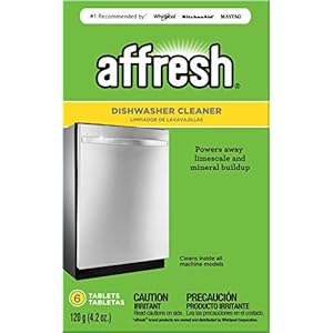 Affresh W10549851 Dishwasher Cleaner 6 Tablets Formulated to Clean Inside All Machine Models, Count