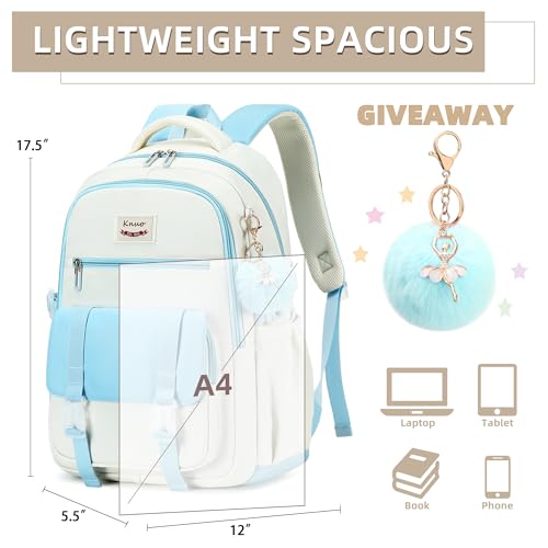 50% Off KIDNUO School Backpack for Girls with Laptop Sleeve