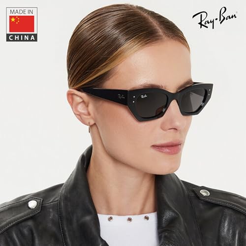 Image of Ray-Ban RB4430 ZENA BIO-BASED Square-Round Shaped Sunglasses for Men & Women with Official RAYBAN Eyewear Kit