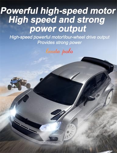 Image of LDRC 2801 Pro RC Drift Car with Gyro 1:28 Scale 4WD Electric Racing Vehicle with PoloO-Inspired Body Design for High-Speed Drifting on Flat Surfaces