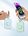 RORRY Portable Charger, 5000mAh Portable Charger Power Bank with Built-in Cables, Travel Keychain Battery Pack for Apple Watch Ultra/11/10/9/8/7/6/SE, iPhone Air/17/16/15/14/13/12, Pink