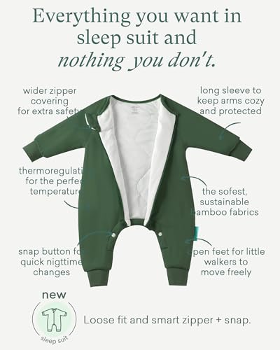 Image of PurComfy Supersoft Active Toddler Sleepsuit 1.0 TOG Long Sleeve Wearable Blanket with Legs All-Season Cozy Sleeper