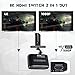 4K HDMI Splitter 1 in 2 Out, HDMI Splitter 1 to 2 Amplifier Duplicate/Mirror Screen Monitor Support EDID for HDMI 2.0b RGB 4:4:4 1080P/ 3D/ 4K for Xbox PS4 Fire Stick Roku Blu-Ray Player Apple TV