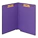 Smead Watershed/CutLess End Tab Fastener File Folder, Reinforced Straight-Cut Tab, 2 Fasteners, Letter Size, Purple, 50 per Box (25550)
