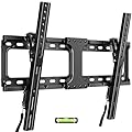 IWORKBOARD 55 65 75 85 inch Tilting TV Wall Mount for 32-90 '' TVs, Low Profile TV Mount Bracket, Safe Lock & Quick Release, Max VESA 600x400mm, 24 inch Studs,132 lbs, Fit Most 55+ 75+ 85+ 86 TVs