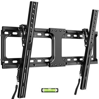 IWORKBOARD 55 65 75 85 inch Tilting TV Wall Mount for 32-90 '' TVs, Low Profile TV Mount Bracket, Safe Lock & Quick Release, Max VESA 600x400mm, 24 inch Studs,132 lbs, Fit Most 55+ 75+ 85+ 86 TVs