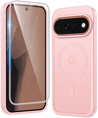 Image of FNTCASE for Google 11 Pro XL Case Matte Magnetic with Screen Protector | Compatible with Magsafe, Anti Yellowing Phone Cases, Slim, Rugged Shockproof Protective, Transparent Cell Cover