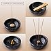 Marble Incense Holder Bowl with Brass Burner – Natural Hand-Polished Stone Incense Burner for Sticks, Cones, Palo Santo & Sage – Ash Catcher for Meditation, Yoga & Home Decor