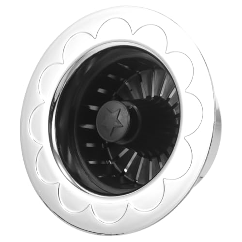 LIFKOME Filtro Lavello con Tappo e Setaccio Drenante Compatto per Lavello Previene Blocchi e Trattiene Residui Alimentari Facile da Usare e Pulire