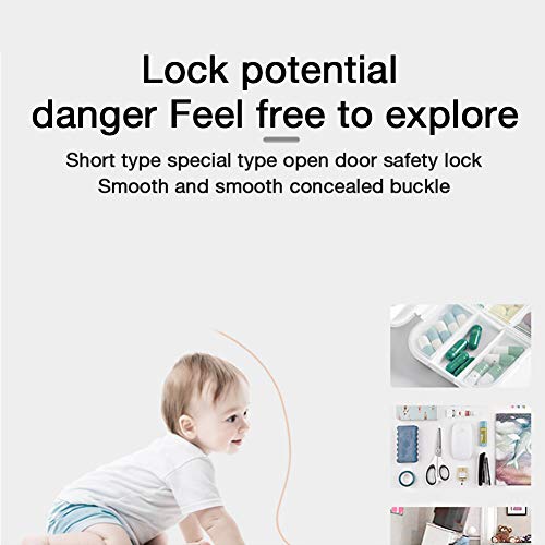 Baby Safety Magnetic Cabinet Lock Set,Child Safety Locks For Cabinets, Doors, Drawers,Cabinet Locks For Babies 6 Childproof Safety Locks, For 2 Keys No Drilling & Screws - Thumbnail 4
