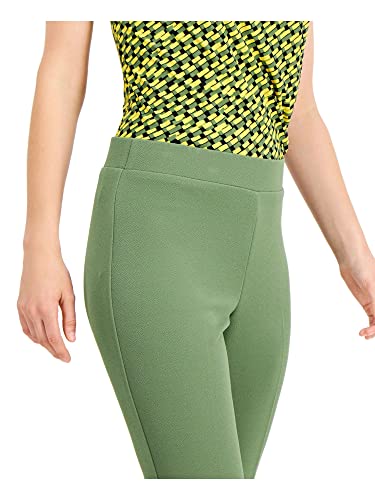 Kasper Women's Pull on Slim Ankle Pant in Stretch Crosshatch Fabric3