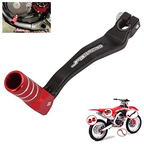 YSMOTO Motorcycle Folding Shift Lever Black/Red Tip for CRF250L 2013-2019 CRF250LA 2017-2019 Cover