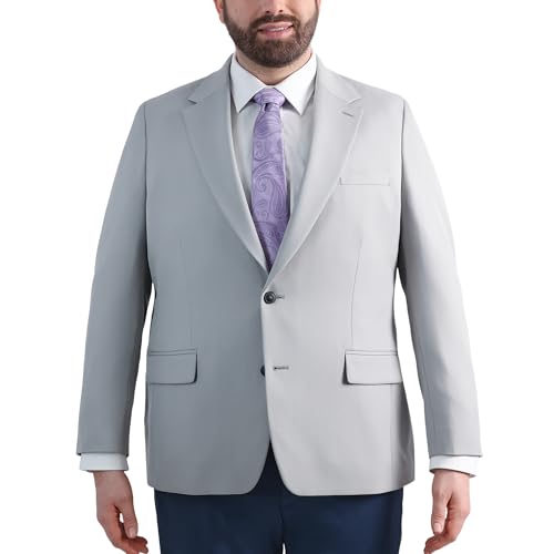 Image of Haggar Mens The Active Series Classic Fit Gabardine Blazer (Regular and Big and Tall Sizes)