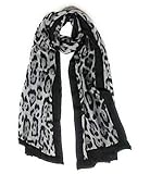 schal leoparden print Großer Maxi-Schal, 250 g, Größe: 200 x 80 cm.