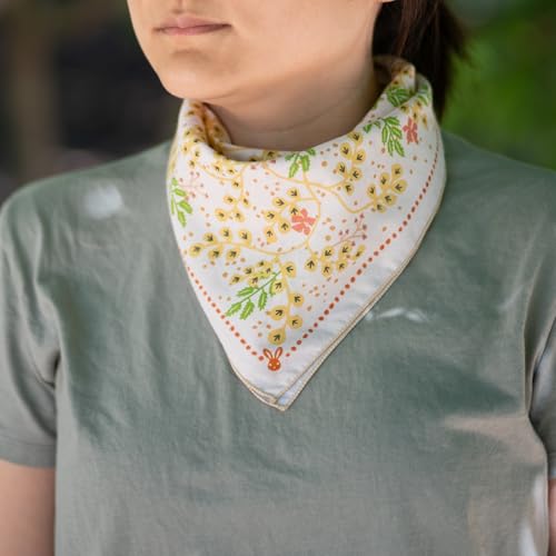 Image of WHTE MOSS Bandana - 100% Cotton Extra Soft Scarf Handkerchief for Men & Women